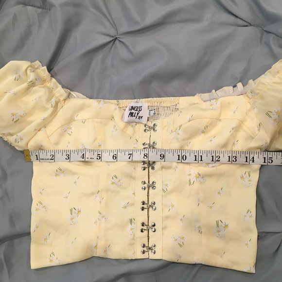 Princess Polly ALLYSON TOP YELLOW - Picture 14 of 15